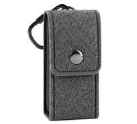 Geekria Earbuds Case for Beats Solo Buds, Skullcandy Dime 3 & JBL Vibe Buds | Soft Felt, Snap Closure, Carabiner Clip, Scratch And Dust Protection, Fits Jabra Elite 4/3 And HyperX Cloud MIX Buds