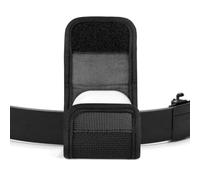 Geekria Earbuds Pouch with Belt Loop Compatible with SAMSUNG Galaxy Buds3 FE/Pro, Galaxy Buds Live, Protective Case Cover with Clip Holder for Bag Strap (Black)