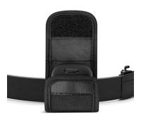 Geekria Earbuds Pouch with Belt Loop Compatible with Soundcore Liberty 4 NC, Aero Fit 2, P40i, P30i, Protective Case Cover with Clip Holder for Bag Strap (Black)