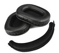 Geekria Earpad + Headband Set Compatible with SONY MDR-7506, MDR-V6, MDR-CD900ST Headphones, Repair Parts Suit (Black)