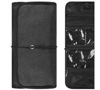 GEEKRIA Elite Guitar Accessory Organizer, Foldable Bag, Easy Access Pockets Case, Picks Parts Holder Storage (Dark Grey)