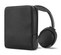 Geekria Elite Headphones Pouch, Soft Shell Replacement Protective Travel Carrying Bag with Cable Storage, Compatible with Bose QC Ultra II, JBL Tour ONE M3, B&O Beoplay H95 (Black)