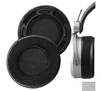 Geekria Elite Sheepskin and Velour Replacement Ear Pads for Hifiman HE400SE, HE 400/ 400I/ 400S, HE 560/ 560I, HE500 HE300, HE350, SUNDARA Headphones Ear Cushions, Repair Parts (Black)