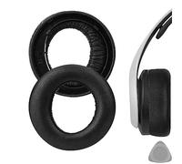 Geekria Elite Sheepskin Replacement Ear Pads Compatible with Sony PlayStation 5 Pulse 3D PS5 Headset, Memory Foam Ear Cushions with Removal Tool (Black)