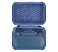 Geekria EVA Hard Shell Case for Bose SoundLink Max, Dark Blue | Soft Interior Lining, Cable Storage, Fits Up To 10.2 x 4.5 x 4.7 In, Built-In Top Handle, Case Only