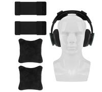 Geekria Flannel Comfort Headphones Headband Pressure Relief Pads, Compatible with Sennheiser Momentum 4 Wireless, HyperX Cloud III, Razer BlackShark V2 Pro, Sony WH-1000XM6, and More