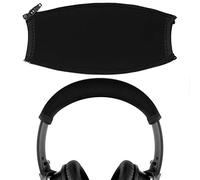 Geekria Flex Fabric Headband Cover Compatible with Bose QC45 QuietComfort 35II/QC35/QC25 Headphones, Replacement Repair Part, Sweat Cover, Easy DIY Installation (Black)