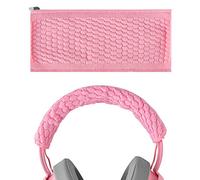 Geekria Flex Fabric Headband Cover Compatible with Razer Kraken Pro V2, 7.1 V2, Ultimate, Tournament Edition Headphones, Replacement Repair Part, Easy DIY Installation (Pink)