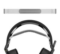 Geekria Flex Fabric Headband Pad Compatible with Corsair HS80 RGB, HS80MAX Headphones, Replacement Band Repair Part (White)