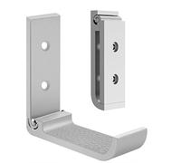 GEEKRIA Foldable Wall Mount Headphones Holder, Headset Wall Hanger, Aluminum Wall Mount Hook, Holds up to 1KG with 3M Tape, Stand Comes with Headband Protective Pad (2pcs)