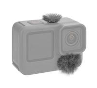 Geekria for Creators Camera Mic Wind Muff Compatible with GoPro Hero 13, 12, 11, 10, 9, 8 Action Camera, Dead Cat Windscreen Microphone Cover for Hero Series (Grey)