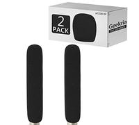 GEEKRIA for Creators Foam Windscreen for 3/4'' Diameter Microphones, Mic Wind Cover, Sponge Foam Filter Compatible with RODE NTG-3, Sennheiser ME66 (8 Inch / 2 Pack)