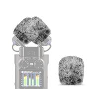 Geekria for Creators Furry Windscreen Compatible with ZOOM H5 Studio Handy Recorder, Mic DeadCat Wind Cover Muff, Fluff Cover Windshield, Portable Digital Recorder (Grey / 3 Pack)