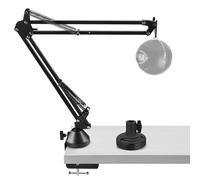 GEEKRIA for Creators Microphone Arm Compatible with Blue Yeti, Yeti X, Yeti Pro, Snowball ICE, G Yeti GX, Mic Boom Arm with Table Flange Mount Adapter, Suspension Stand, Desk Mount Holder