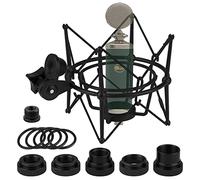 GEEKRIA for Creators Microphone Shock Mount Compatible with Blue Ember, Bluebird SL, Spark SL, Baby Bottle SL & Kiwi, Anti-Vibration for Podcast, Streaming, Studio Recording (Black)