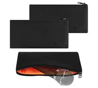 GEEKRIA for Creators Microphone Zippered Pouch 3 Pack Compatible with Audio-Technica AT2005USB, ATR2100x-USB, AT2010, Shure SM57, SM58, SM48, BETA 57A, AKG D5 Travel Protective Bag (Size S)