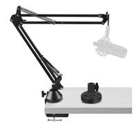 GEEKRIA for Creators Professional Microphone Boom Arm Compatible with Audio-Technica AT2035, AT2020, Suspension Mic Stand, Adjustable Desk Mount Holder for Studio Recording, 28.7" Reach