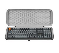 Geekria Full Size Keyboard Hard Shell Case, Compatible with Keychron K10 HE /K10 Max/Q6 HE/V6, Redragon K668/K689/K556 PRO, AULA F108 PRO, Travel Carrying Bag for 104 Key Computer Keyboard