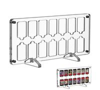 GEEKRIA Game Card Case Compatible with Nintendo Switch, 14 Cartridge Slots Holder, Protective Shockproof Display Stand, Transparent Acrylic Game Storage Box Card Organizer