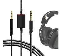 GEEKRIA Gaming Audio Cable Compatible with Astro A40tr, A40, A30, A10/A10(Gen 2) Gaming Headset, 3.5mm Auxiliary Replacement Stereo Cable with Mute Control (6 ft / 2 m)