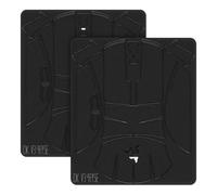 GEEKRIA Gaming Mouse Anti-Slip Tape, Suede Headliner Fabric High-Performance Sweat-Wicking Material Pre-cut 2-Pack, Compatible with Razer Viper V4 Pro (Black)
