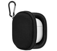 Geekria Hard Shell Carrying Case Compatible with Sony WF-1000XM6, WF-1000XM5, Pixel Buds A-Series, HUAWEI FreeClip 2, FreeBuds Pro 5, Wireless Earbuds Travel Case with Carabiner Clip (Black)