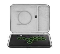 Geekria Hard Shell Travel Carrying Case Compatible with Razer Kitsune / 8BitDo All-Button Arcade Controller (Dark Grey)