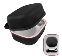 Geekria Hard Shell Travel Case Compatible with Apple HomePod Mini, Replacement Protective Carrying Bag with Charger Storage for Portable Smart Speaker (Black)