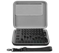 GEEKRIA Hard Shell Travel Case Compatible with Novation Launch Control XL 3, AlphaTheta Slab MIDI Controller, Audio Mixer Carrying Bag (Dark Gray)