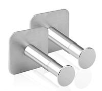GEEKRIA Headphone Wall Mount, Extendable Stainless Steel Under Desk Headset Holder with 3M Adhesive Hooks, Dual Hanger for Most Headphones, Stick-On for Smooth Wall (2 Pack)