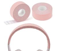 Geekria Headphones Headband Repair Wrap, Headset Head Cover Compatible with Sony WH-1000XM5, Skullcandy Crusher ANC, Soundcore Life Q20, Easy DIY Installation (Pink/ 2 Pcs)