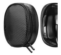 Geekria Headphones Pouch Compatible with Sennheiser, JBL, Skullcandy, Soundcore, Bose and More, Replacement Protective Travel Carrying Bag with Cable Storage (Black)