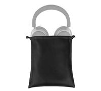 Geekria Headphones Pouch, Compatible with Sony WH-1000XM6, WH-1000XM4, Bose QC Ultra II, QC 45 and More, Universal Headset Pouch/Portable Travel Bag (Black PU)