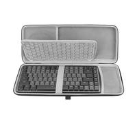 GEEKRIA Keyboard and Mouse Combo Case, Compatible with Logitech MX Mechanical Mini, Keychron K3 Version 2, LOFREE Flow84, MelGeek O2, Flow Lite 84, Portable Hard Shell Travel Bag (Dark Gray)