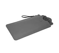 Geekria Keyboard Carrying Case Compatible with Logitech MX Keys Mini/Mini for Mac/Pebble Keys 2 K380s, Vegan Leather Protective Travel Bag (Dark Grey)