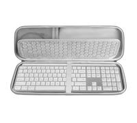 GEEKRIA Keyboard Carrying Case, Compatible with Logitech MX Keys S/MX Keys Advanced, EVA Hard Shell Travel Bag (Light Gray)