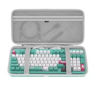 Geekria Keyboard Case, Compatible with ASUS TUF Gaming K3 Gen II, Hard Shell Travel Carrying Bag (Cerulean Blue)