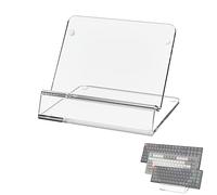 GEEKRIA Keyboard Display Stand, Acrylic Mechanical Gaming Keyboard Holder for 60%, 75%, 80%, 96% Computer keyboard (transparent)