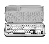GEEKRIA Keyboard Hard Shell Case, Compatible with Logitech G316 X 98, RK ROYAL KLUDGE R98 Pro, EPOMAKER x Aula F99, Corsair Vanguard 96, Protective Carrying Bag (Dark Gray)