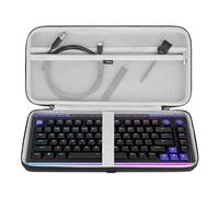 Geekria Keyboard Hard Shell Case, Compatible with Logitech G512 X 75, Alto Keys K75M, nuphy Kick75, Attack Shark ajazz AK820, Redragon K673, YUNZII B75 Travel Carrying Bag (Dark Gray)