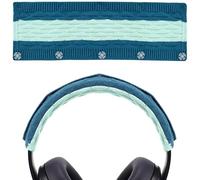 Geekria Knit Fabric Headband Cover Compatible with Bose QC 35II, QC 25, Beats Studio3, Studio2.0, Sony WH1000XM5, Sennheiser Urbanite XL Headphones, Replacement Repair Part (Pop Blue)