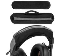 Geekria Large Hook and Loop Headband Cover and Pad Set, Replacement Repair Part, (Fits Headphone Headbands 3.5-4.5 cm), Compatible with AKG, JBL, Razer, Sennheiser, Turtle Beach (Velour)