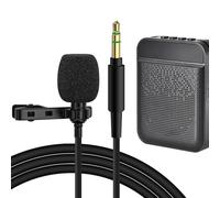 GEEKRIA Lavalier Microphone, Omnidirectional Clip-On Condenser Mic for DSLR Camera, Action Camera, GoPro, Voice Amplifier, Podcast, YouTube, TikTok, 3.5mm, 120cm, No Batteries Required