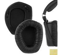 Geekria Leatherette Replacement Ear Pads for Sennheiser RS195, HDR195, RS185, HDR185, HDR175, RS175, HDR165, RS165 Headphones Ear Cushions, Repair Parts (Plastic Ring)