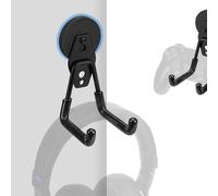 GEEKRIA Magnetic Headphone Holder, Headset Hooks, Gaming Controller Stand for PS5, PS4, Xbox One, Nintendo Switch, Compatible with Sennheiser, Bose, Beats, Razer, HyperX, Sony (Black)
