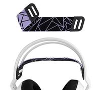 Geekria Mesh Fabric Headband Pad Compatible with Logitech G733, G335, G535 Headphones, Replacement Band Repair Part (Black/Purple)