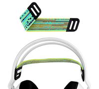 Geekria Mesh Fabric Headband Pad Compatible with Logitech G733, G335, G535 Headphones, Replacement Band Repair Part (Yellow/Mint Green)