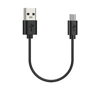 GEEKRIA Micro-USB Headphones Short Charger Cable Compatible with AfterShokz Shokz AS650, AS650SG, AS650CR, USB to Micro-USB Replacement Power Charging Cord (1 ft / 30 cm)