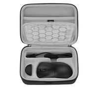 GEEKRIA Mouse Carrying Case, Compatible with Razer DeathAdder V4 Pro/DeathAdder V3 Pro/DeathAdder V3 Wireless, EVA Hard Shell Protective Travel Bag (Dark Gray)