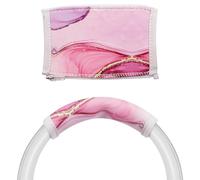 Geekria NOVA Flex Fabric Headband Cover Compatible with Skullcandy Crusher Evo/Crusher ANC/Crusher ANC2, Hesh 3/ Evo/ANC and Venue Headphones, Head Cushion (Pink Marble)